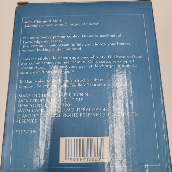 Vintage Avon Auto Charge & Start Kit Charger Starter Combo Portable NEW - Picture 3 of 4